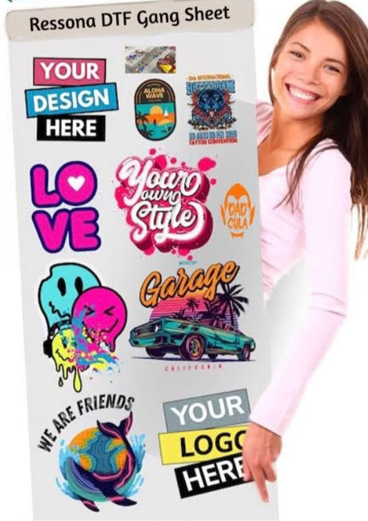 60cm Wide x 50m Long - DTF Gang Sheets