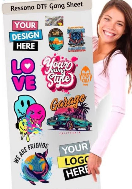 60cm Wide x 25m Long - DTF Gang Sheets